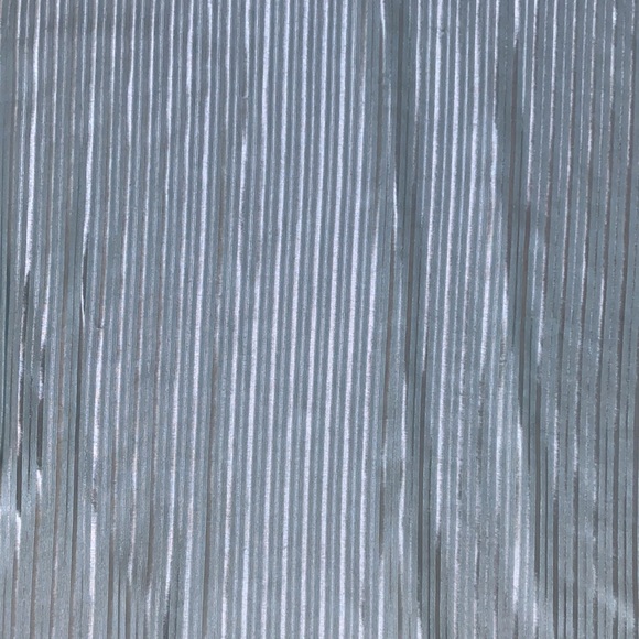 Floor Length Slip Dress Blue Teal White Lace Trim - Picture 7 of 8